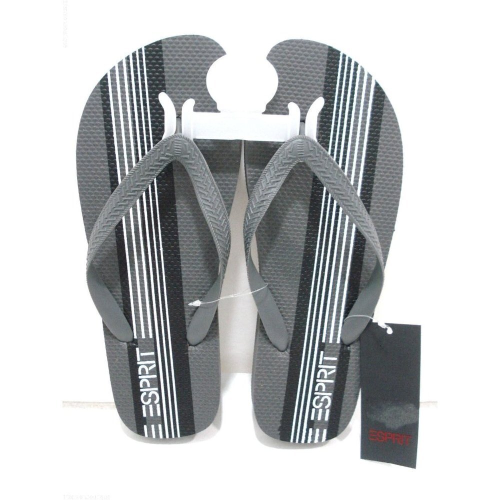 ESPRIT FINN-E Mens Flip Flop Sandals Slate/Charbon Size 11 New